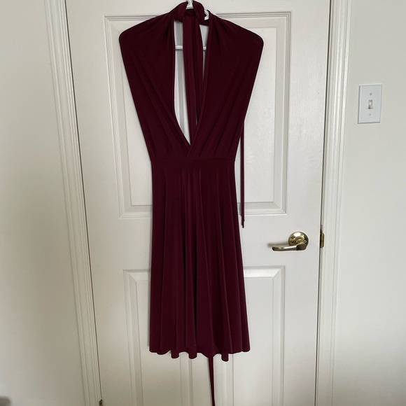 Arroh & Bow Infinity Dress Burgundy - Picture 4 of 9